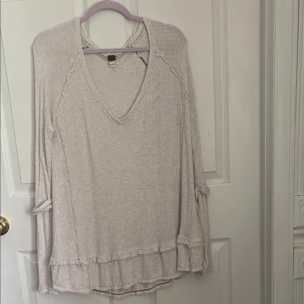 We The Free Cream V-Neck Tunic